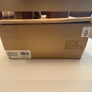 Steve Madden Legally Cognac Suede Bootie